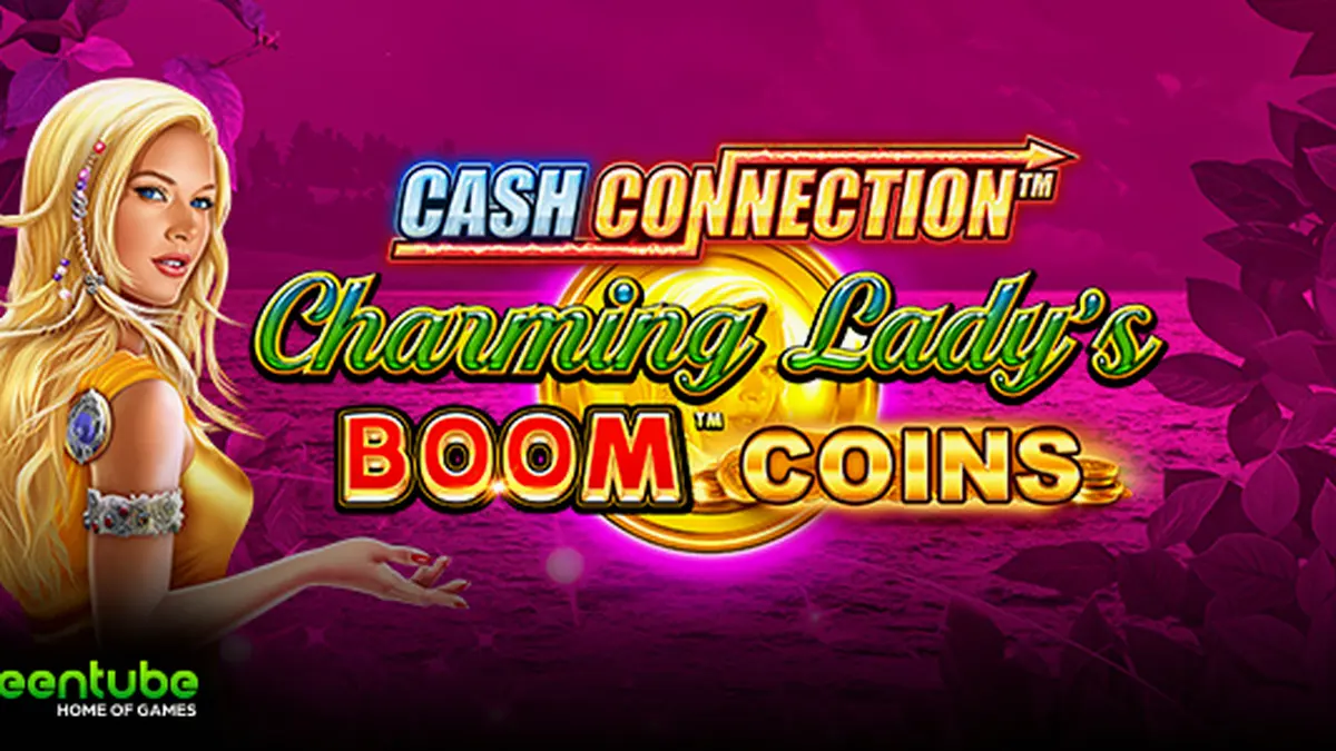 Tampilan visual slot Cash Connection Charming Lady’s Boom Coins