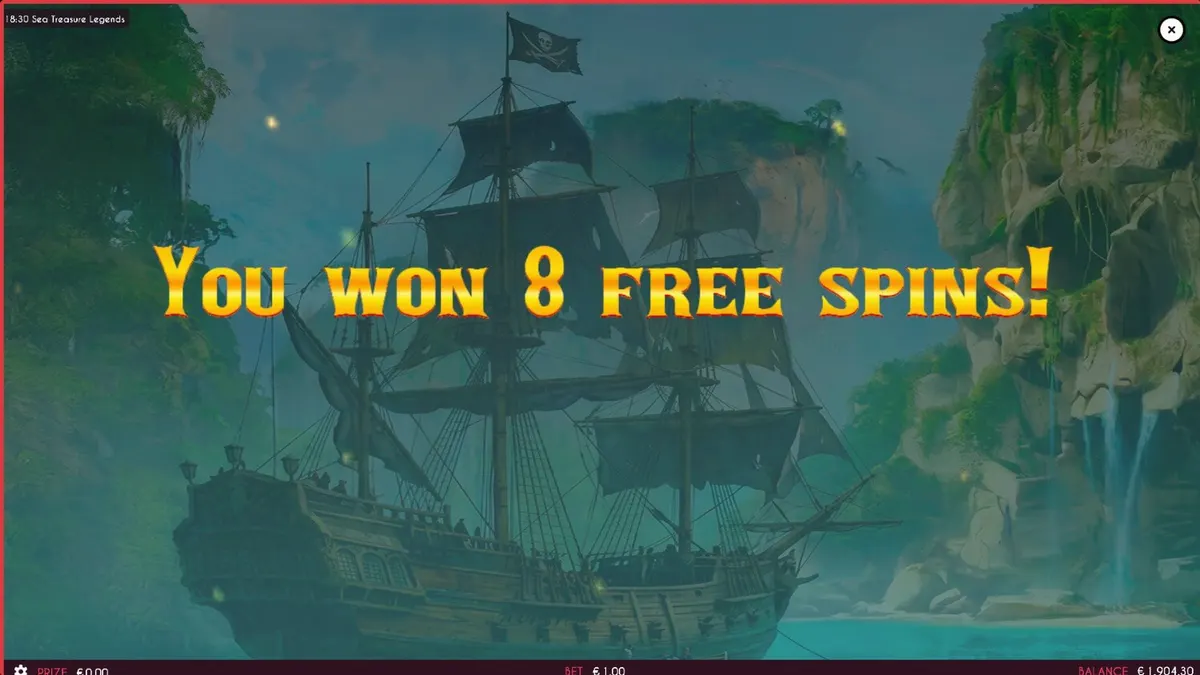 Sea Treasures Legend slot pirate adventure theme
